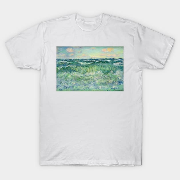 Marine, Pourville by Claude Monet T-Shirt by Classic Art Stall